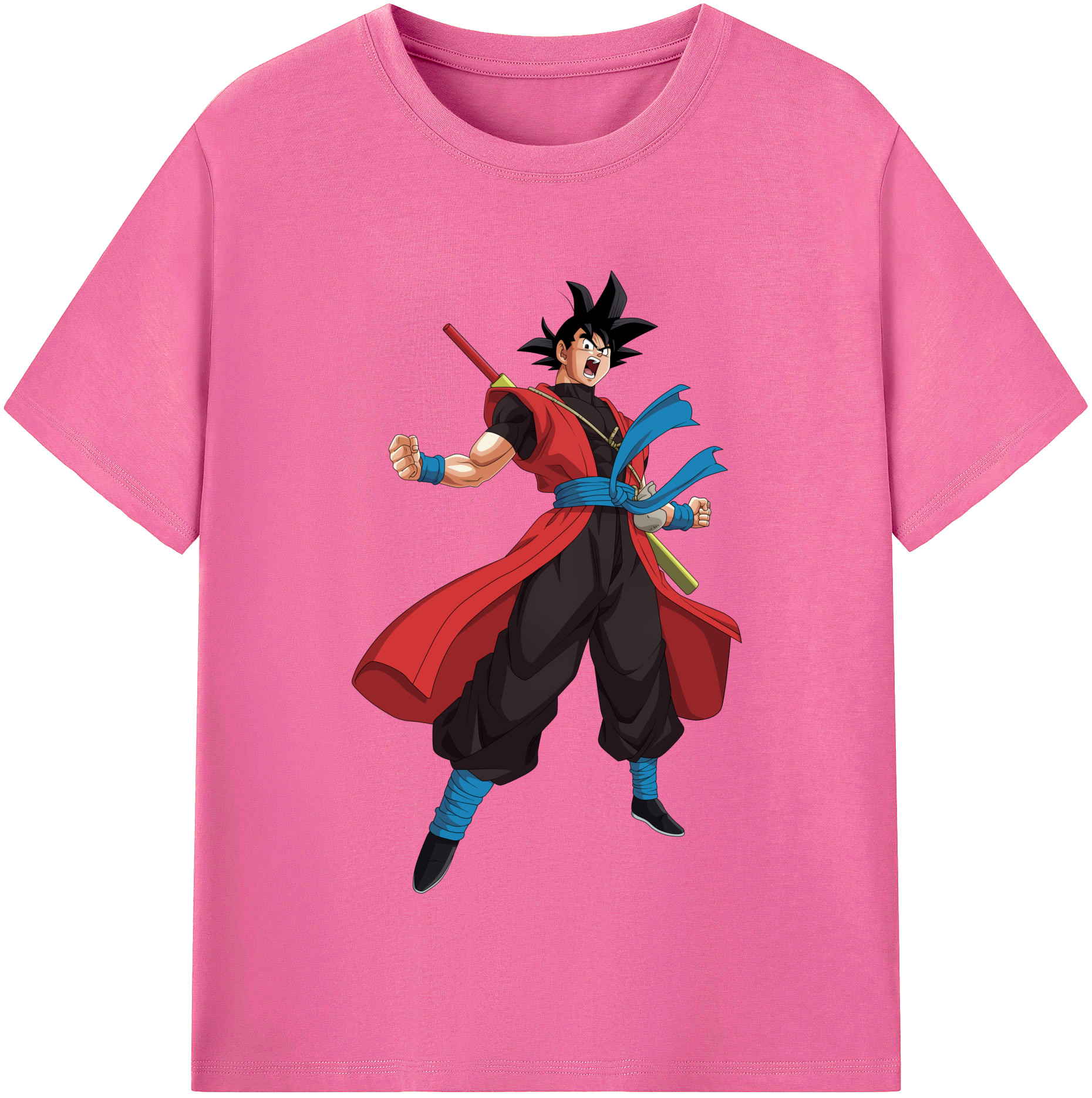 （画像用） ドラゴンボール 孫悟空（そん ごくう）Son Goku カカロット DRAGON BALL Kakarotto レディースカジュアルプリントTシャツ（綿100％）